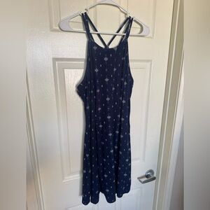 Navy Blue Sleeveless Dress